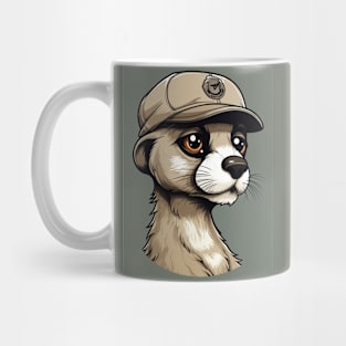 Meercat Wearing A Baseball Cap Mug